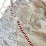 Set of 6 art deco wine glasses