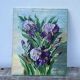 Bouquet of flowers old painting