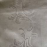 White damask tablecloth
