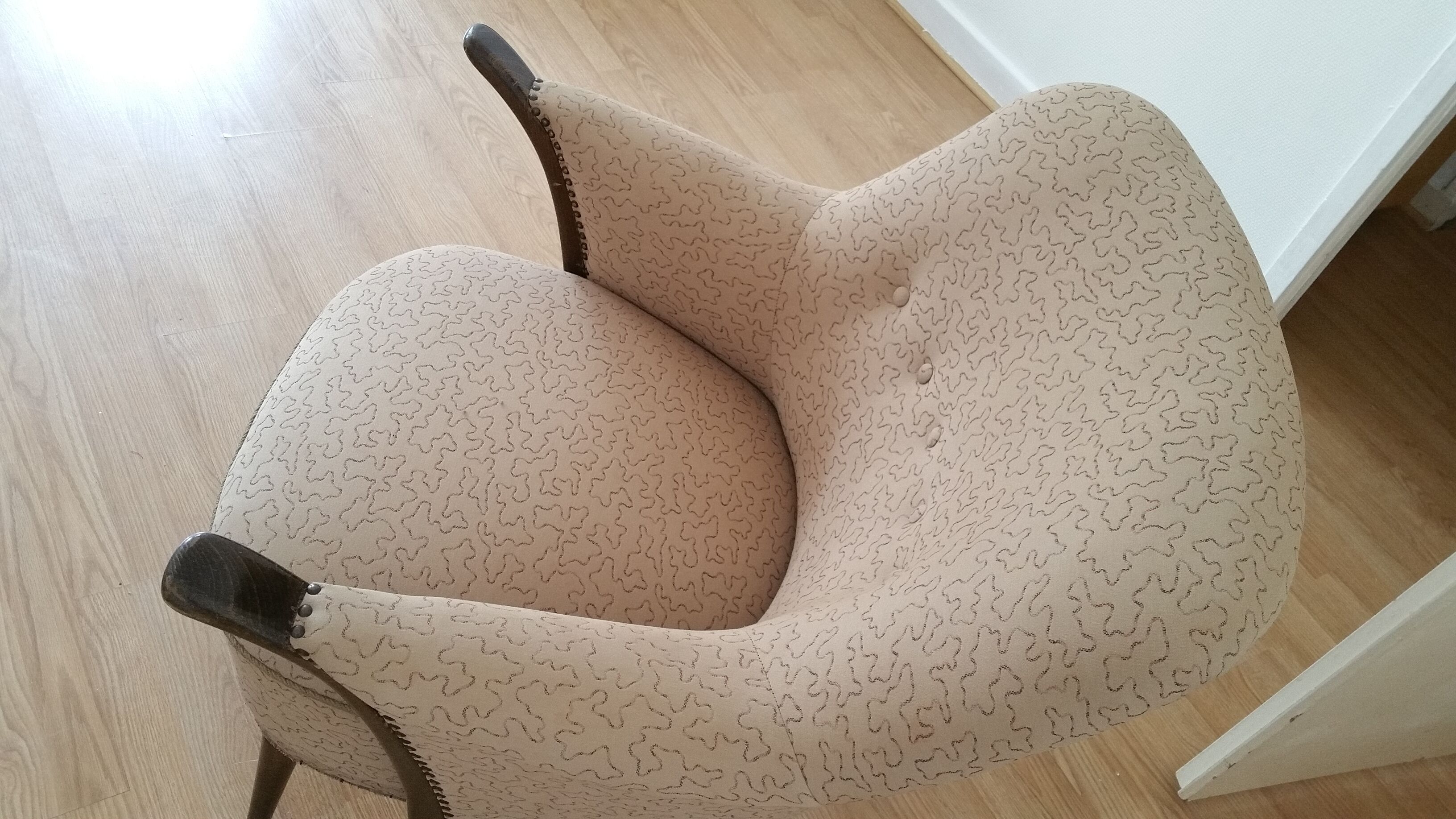 Danish chair organic 50s/60s (two are available)