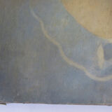 Antique signed painting portrait of a girl oil on canvas 1880 BM1N