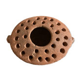 Terracotta farm vase pique flower XXL Folk Art 19th
