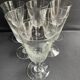 6 large blown and cut glasses from the 19th century