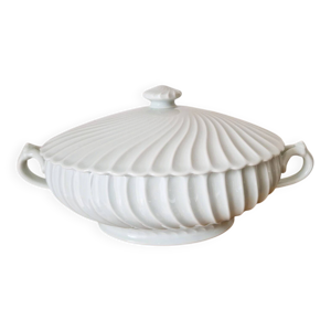 Soupière ovale blanche - porcelaine