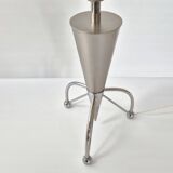 Vintage 1980 Tripod Flare Lamp in Chrome Steel & Brushed 80s Retro 1980s