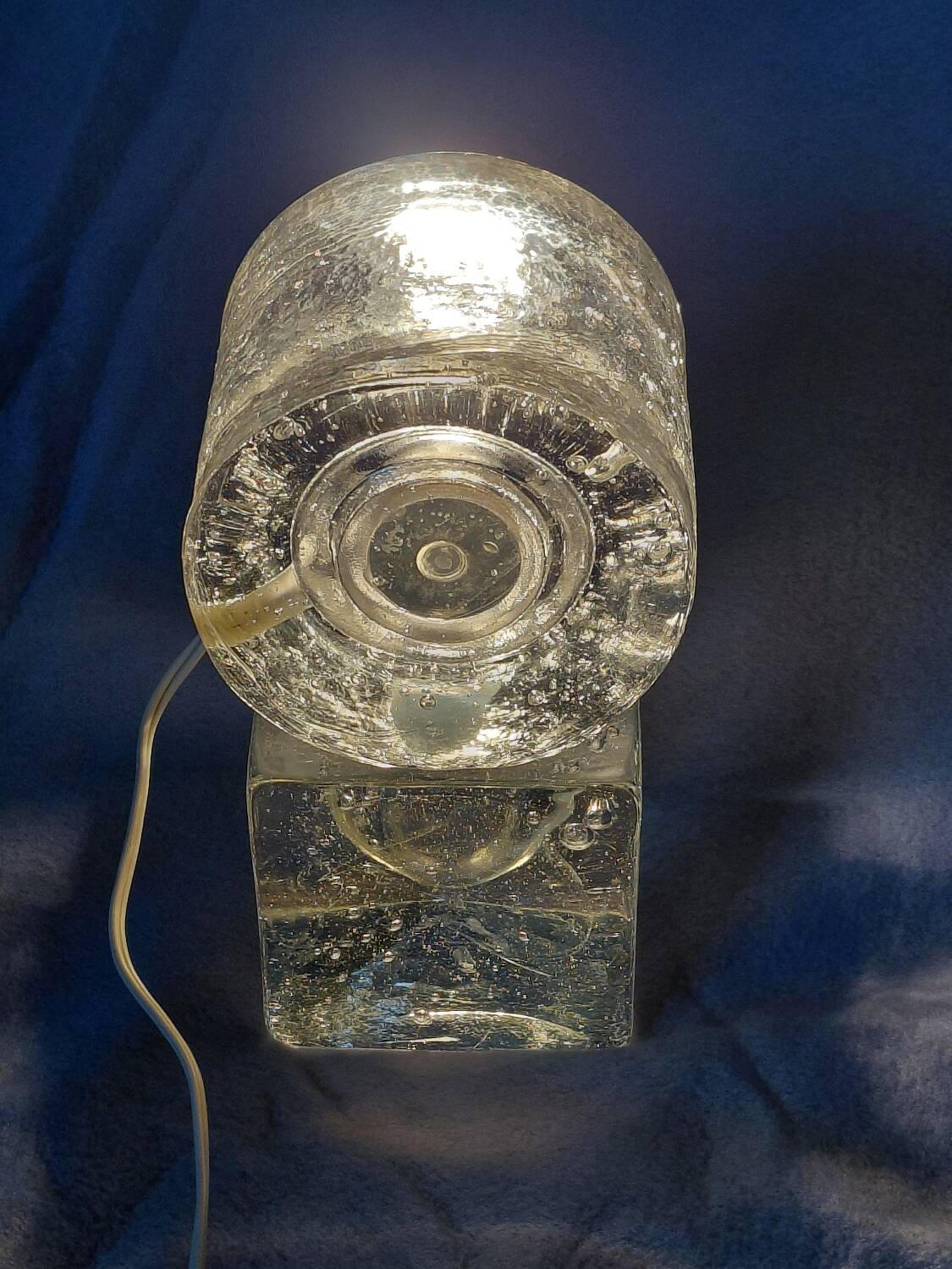 Albano Poli "ice block" table lamp