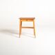 Scandinavian Birch Bedside Table, 1950s