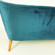 Mid-century velvet "cocktail" sofa, 1960