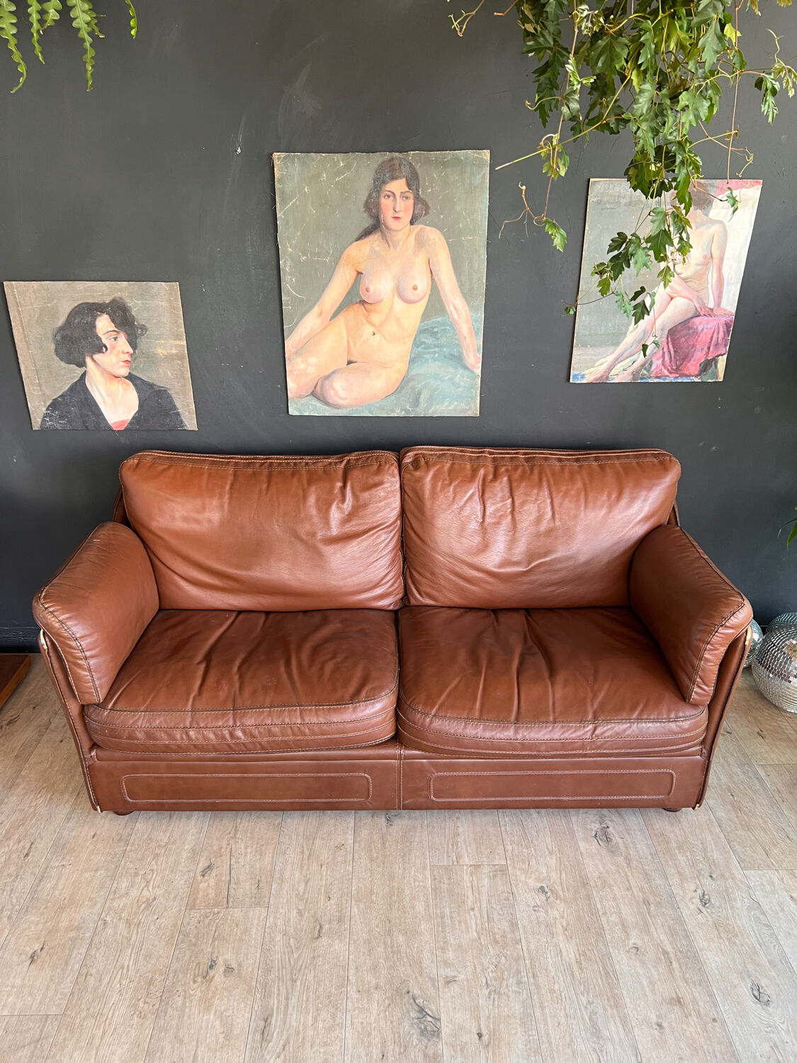Leather couch