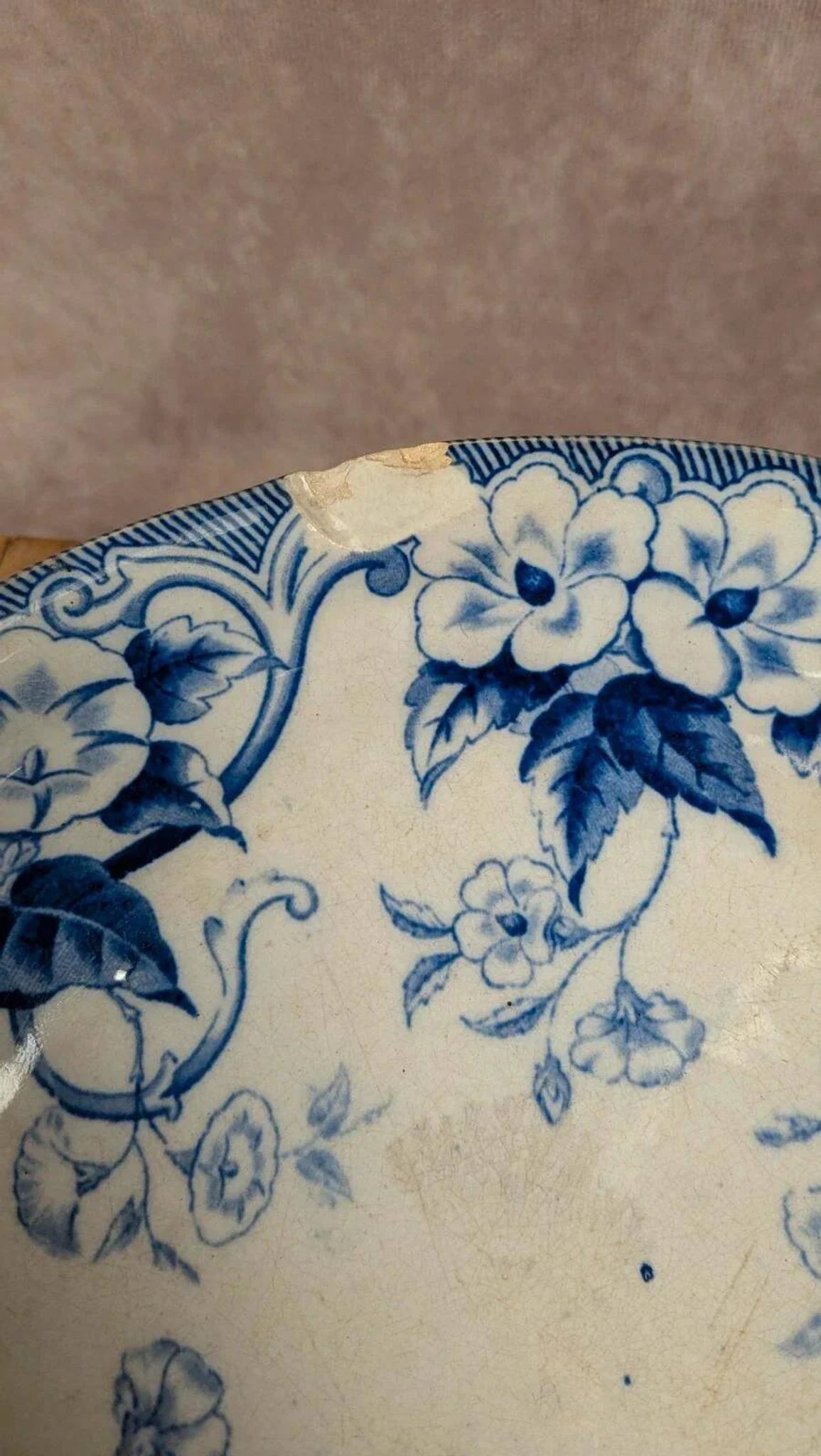 Compotier ancien Creil & Montereau – Modèle Flora –