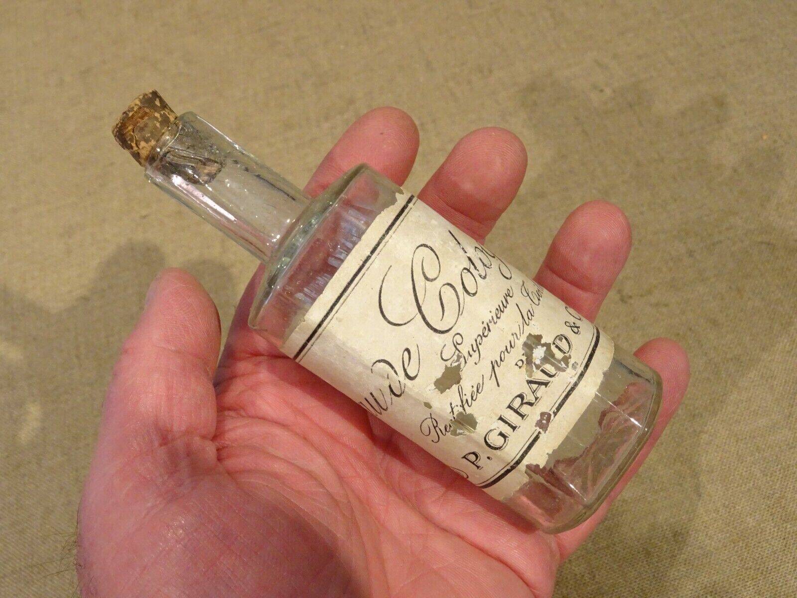 Old eau de cologne bottle bottle Giraud & Cie Paris perfume