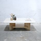 Vintage travertine coffee table