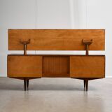 Mid-Century Teak Dressing Table with Adjustable Mirror, 1960s