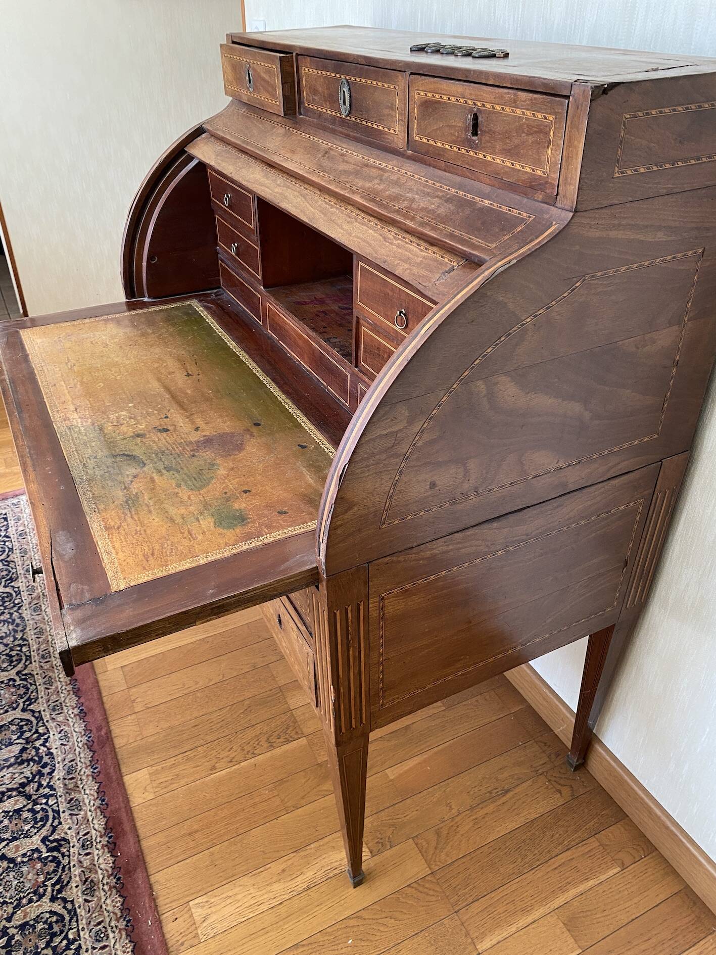 Bureau Cylindre Style Louis XVI