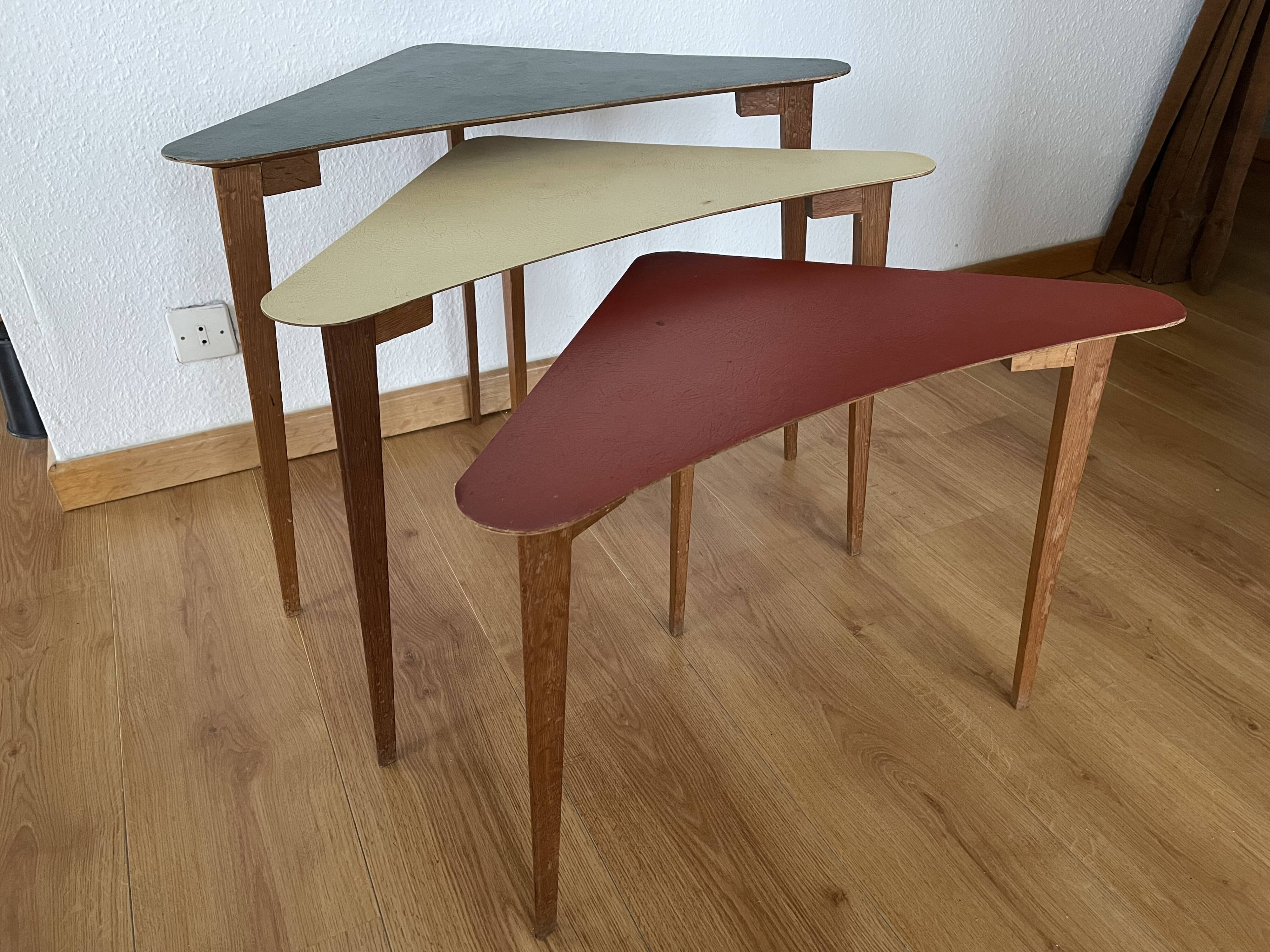 Scandinavian nesting tables 60s