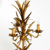 Original 1970s floral table lamp by Hans Kögl in the shape of a wheat sheaf