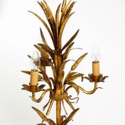 Original 1970s floral table lamp by Hans Kögl in the shape of a wheat sheaf