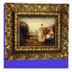 Painting / oil on canvas signed (romantic scene) very well framed