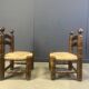 Charles Dudouyt (attr) brutalist children's chairs, set of 2, 1960s