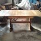 Table bistrot vintage anglaise à rallonges