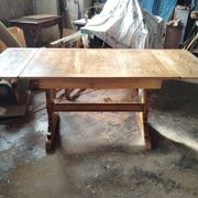 Table bistrot vintage anglaise à rallonges