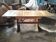 Vintage English bistro table with extensions
