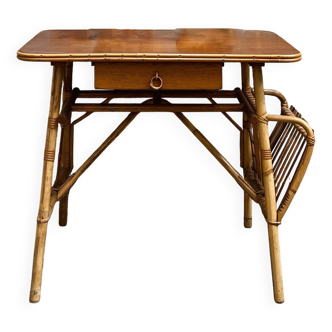 Louis Sognot rattan desk