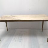 Table basse en marbre onyx  années 50-60