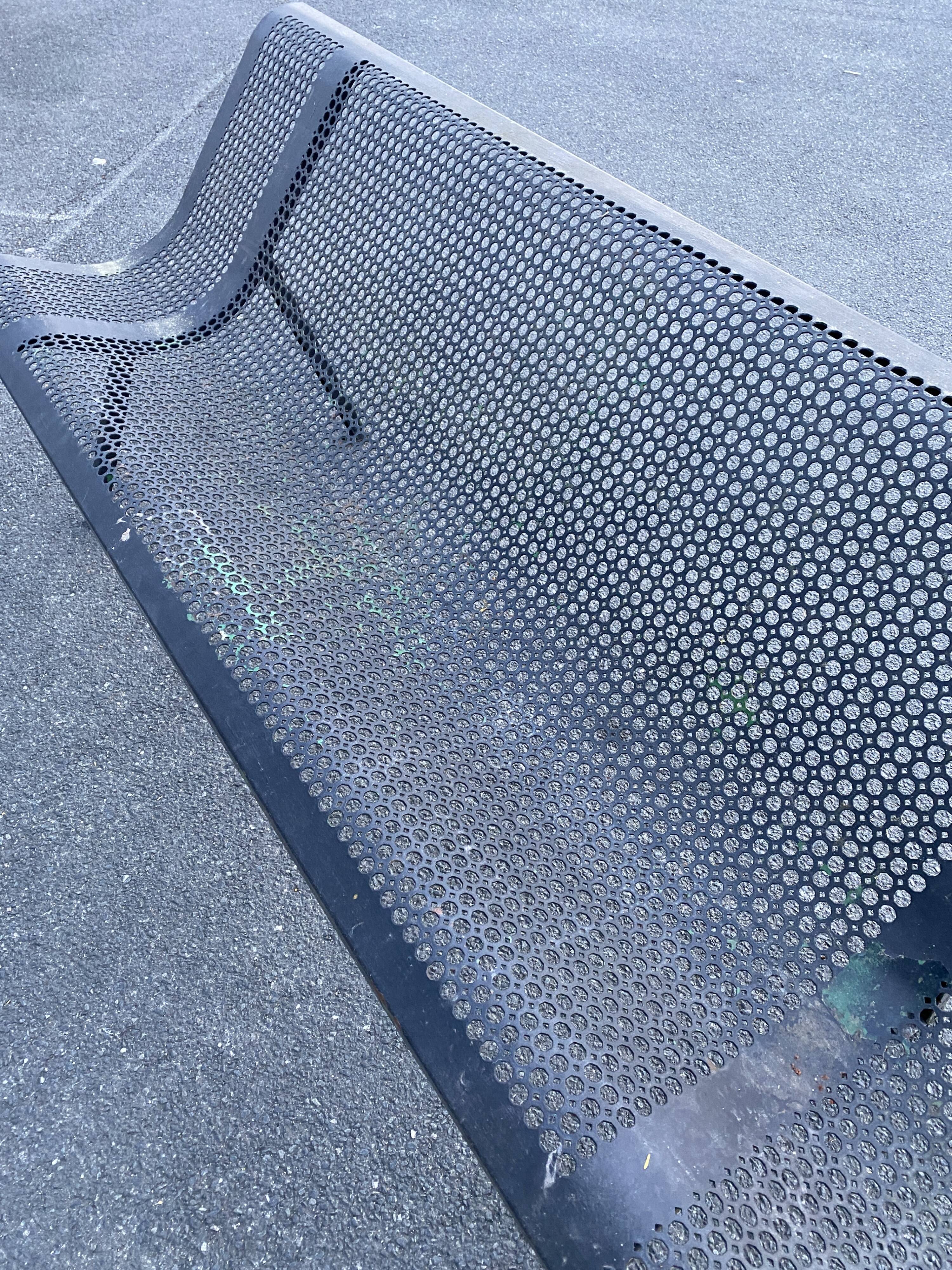 Public garden bench 1950