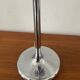 Lampe Art déco en métal chromé et opaline