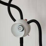 Space age lamp with 4 articulated spots, eyeball, sci-fi, 1970.