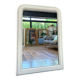 Large white Louis Philippe mirror
