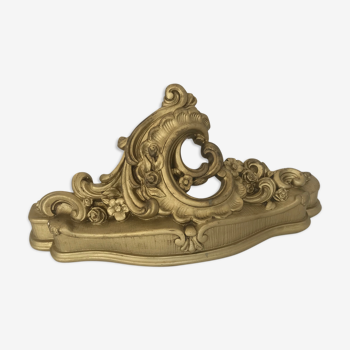 Gold plaster wall shelf