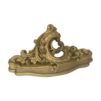 Gold plaster wall shelf