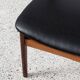 Midcentury Danish set of 6 dining chairs in rosewood by Henning Kjaernulf for Bruno Hansen 1960s