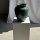 Large deep water green ceramic vase H26 D22