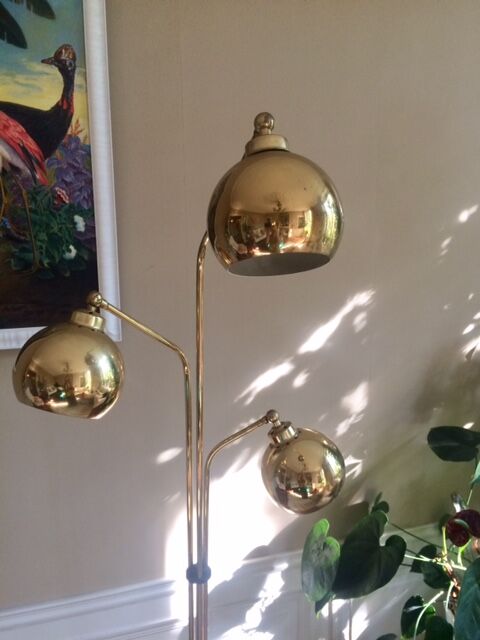 Floor lamp "thrush" 3 golden globes