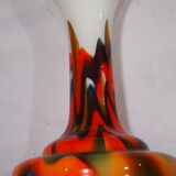 Crystal multi-coloured vase Carlo Moretti
