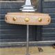 1930s Art Deco chandelier in glass and chromed metal