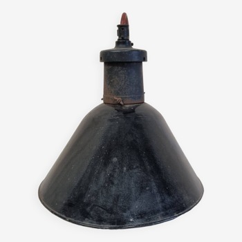 Black industrial lamp
