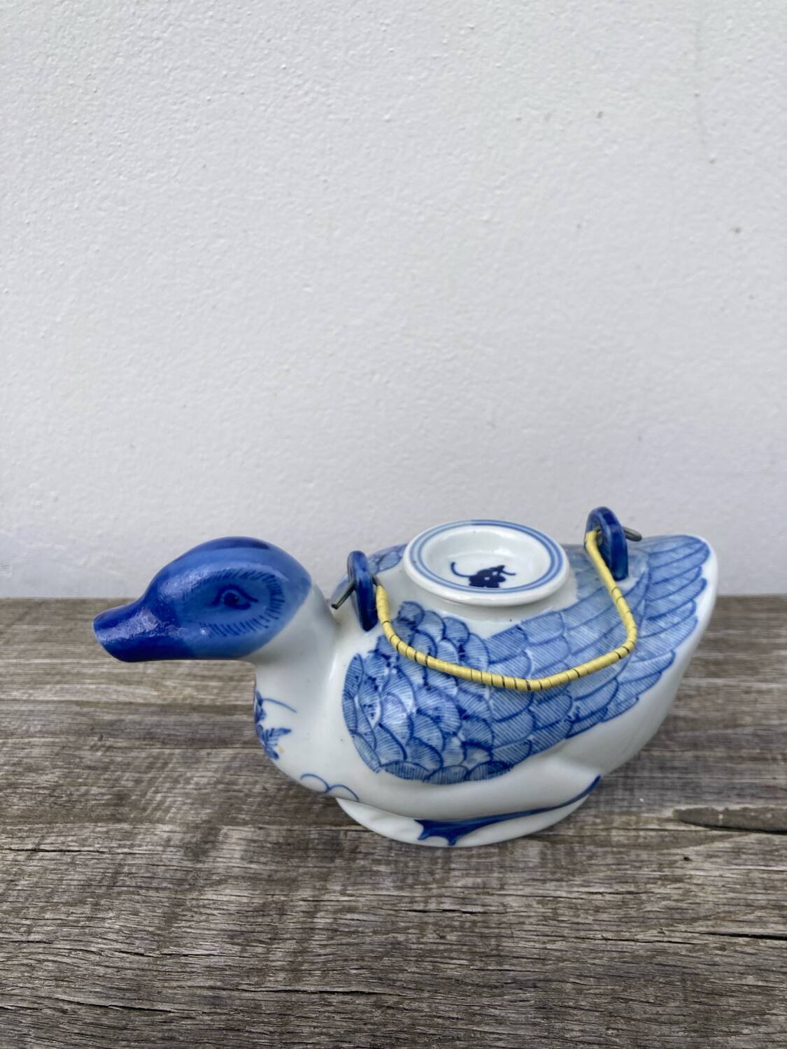 Chinese blue duck teapot