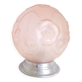 Plafonnier lustre boule en verre
moulé  art
déco