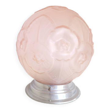 Art Deco molded glass ball chandelier ceiling light