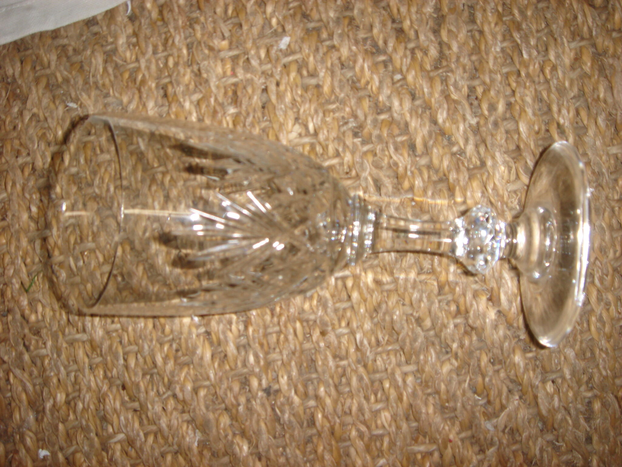 Set of 8 St Louis crystal glasses, Massenet model 1895-1930