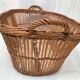 Old oval wicker basket