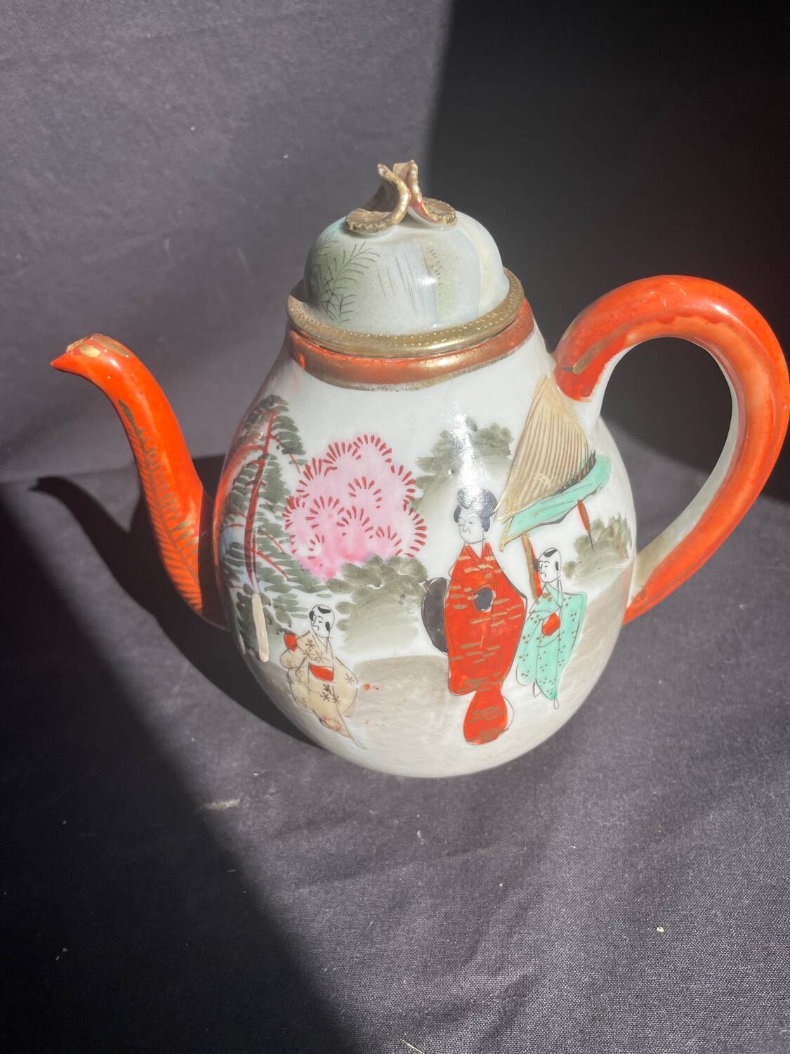 Théière japonaise Kutani
