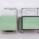 Bauhaus Side Tables in Chrome and Glass by Vichr a Spol., Czech, 1930s, Set of 2