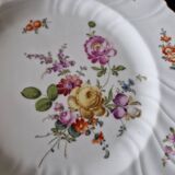 Porcelain from Saxony, Germany - Series of 6 dessert plates - 20th century