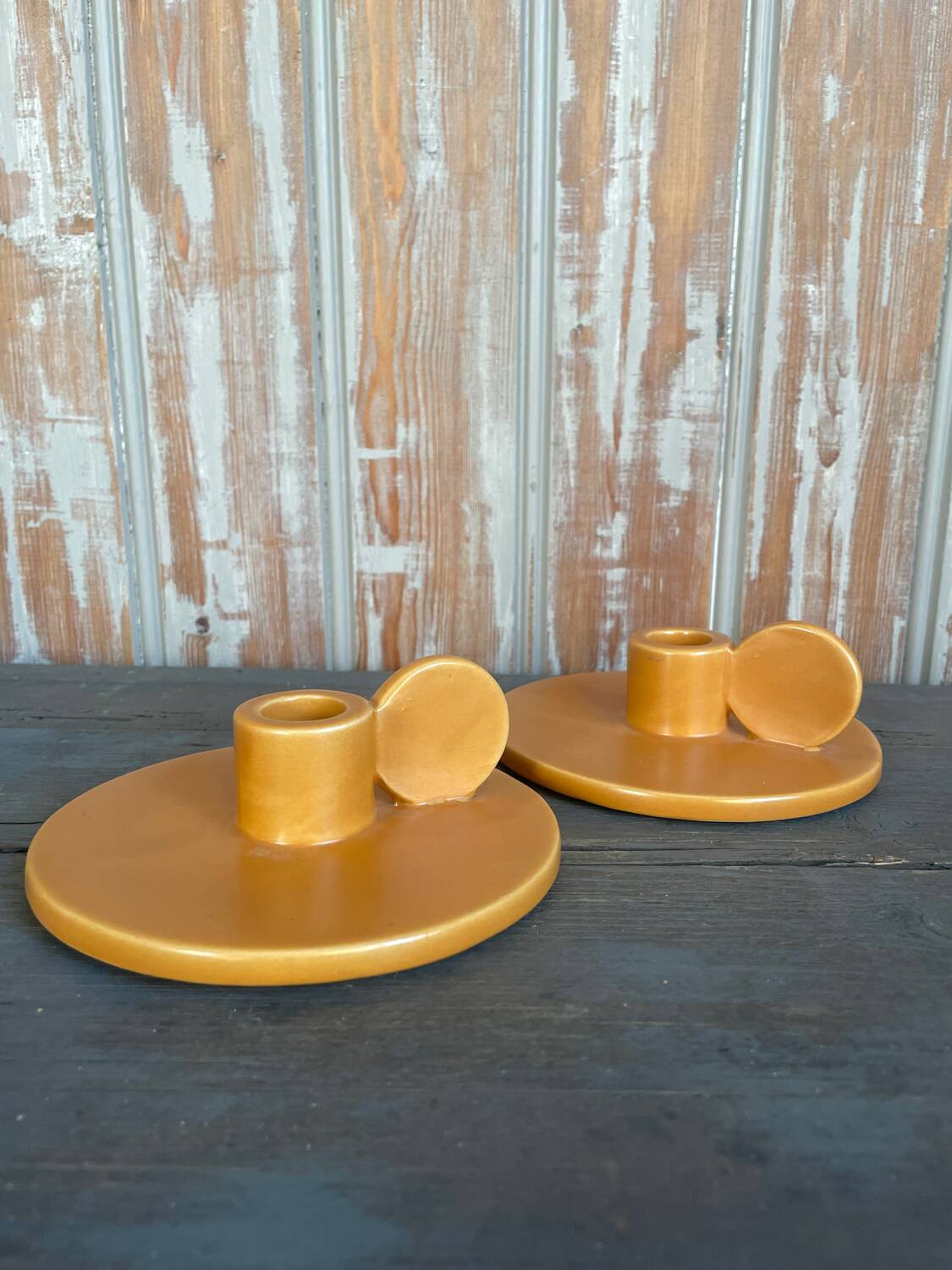 Organic candle holder