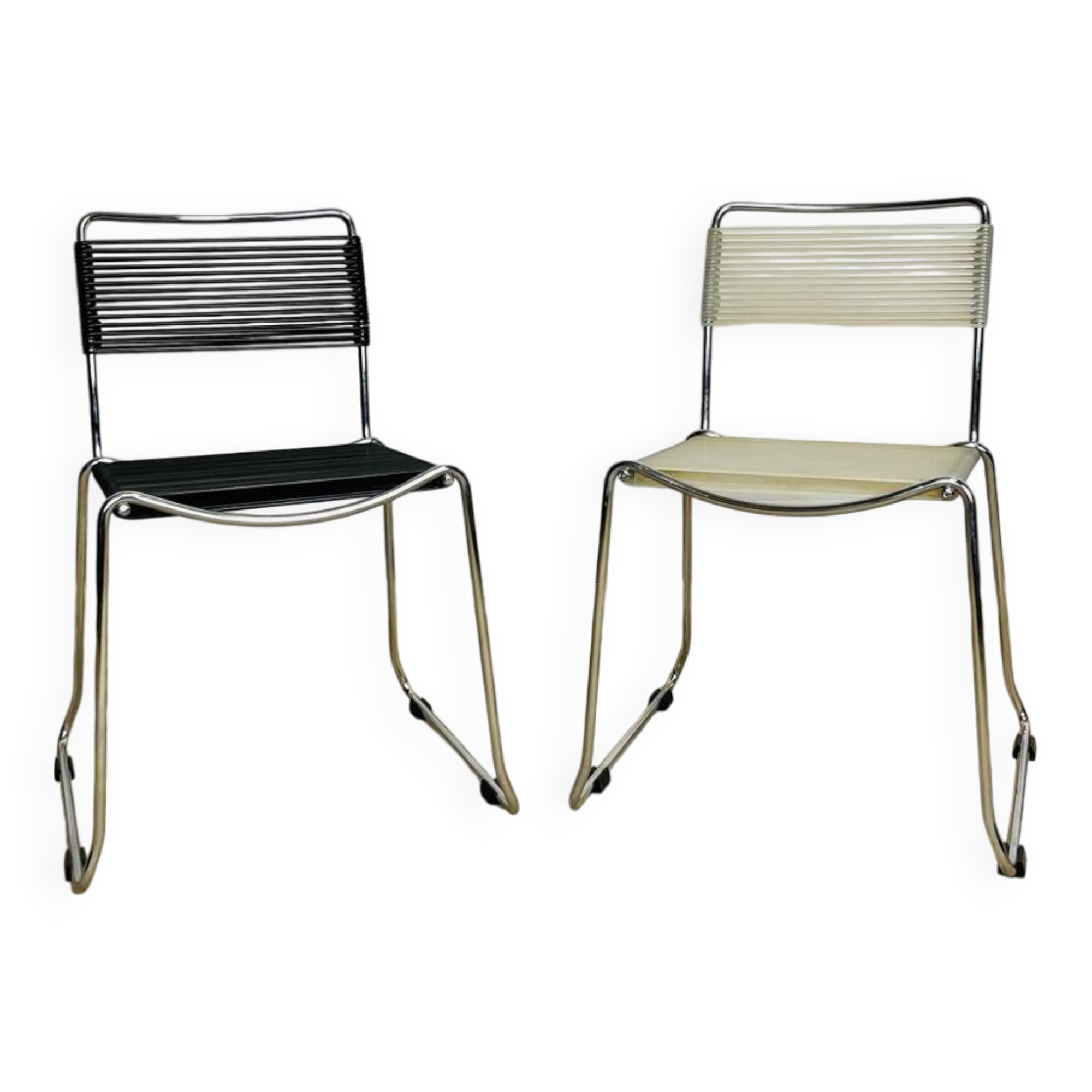 Pair of children's scoubidou chairs